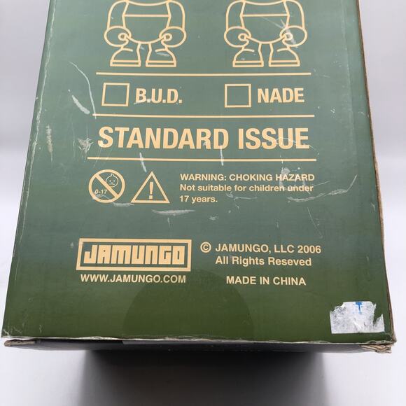 STANDARD ISSUE WHITE 9” B.U.D. BUD Blank Jamungo Vinyl Toy 2006 NIB RARE SEALED - Picture 4 of 8
